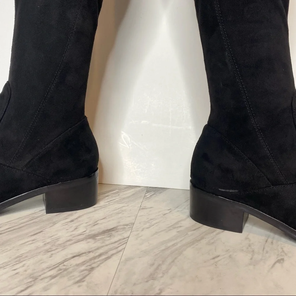 Marc Fisher Yuna Over The Knee Faux Suede Black Boot 6M